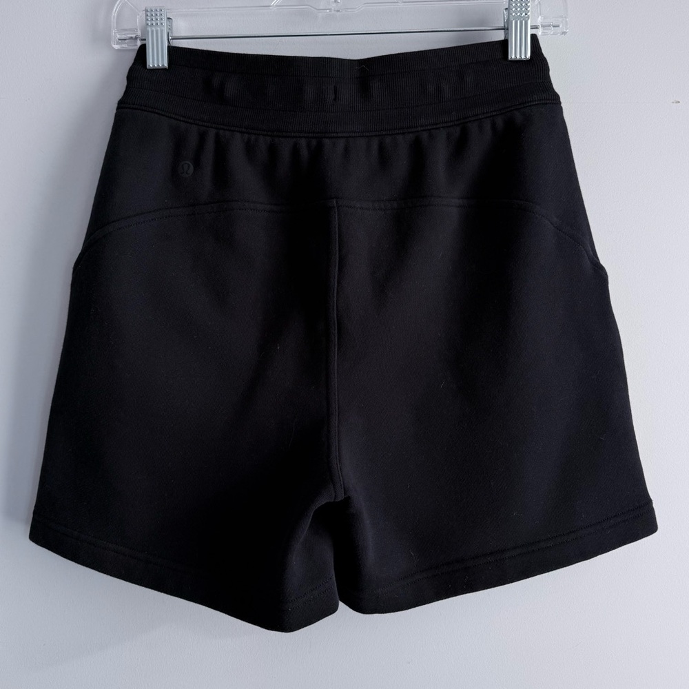 Lululemon Scuba High-Rise Short 5" - Black Size 4 Athletic Sweat Shorts W7CBOS - Picture 7 of 14